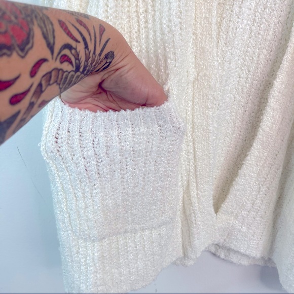 BB Dakota Ivory Chenille Open Front Cardigan NWOT Size M - Picture 6 of 9